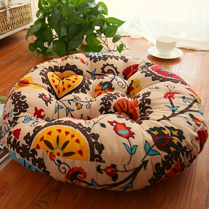 Meditation Cushion Zafu - รอบเบาะรองนั่งหมอนหนาเสื่อทาทามิเสื่อโยคะสําหรับเครื่องทําสมาธิล้างทําความสะอาดได้เบาะรองนั่งสํานักงาน Sleeping Mat