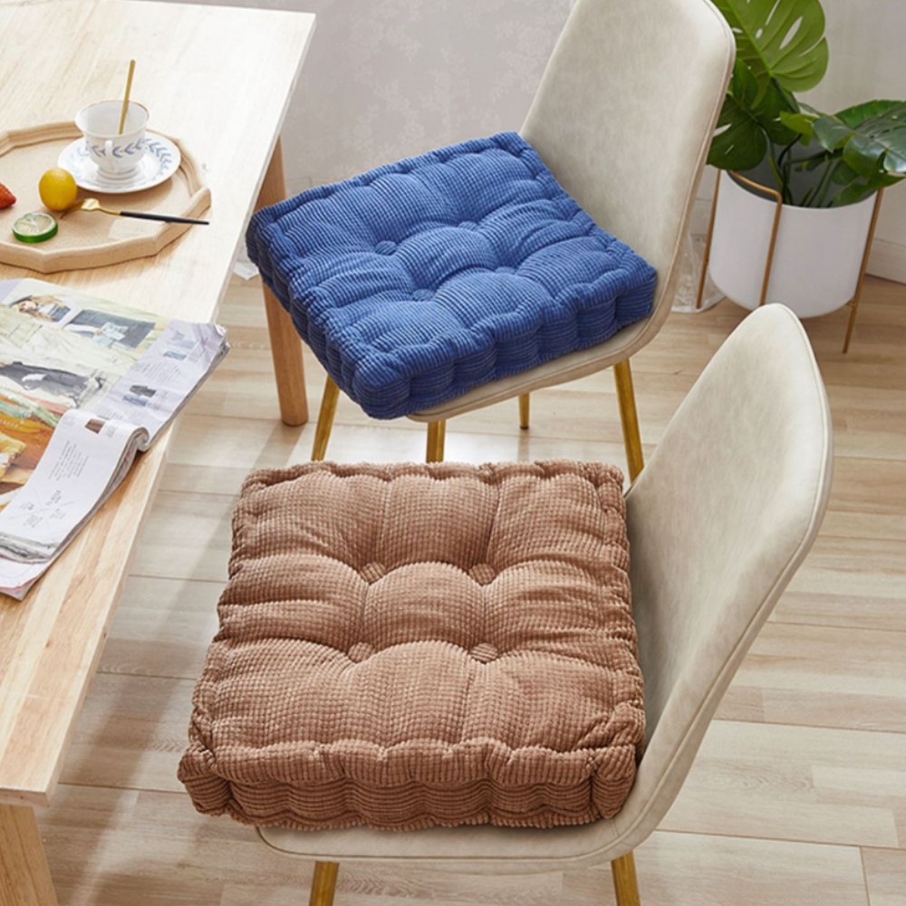 Meditation Cushion Zafu - เบาะรองนั่งทรงสี่เหลี่ยมสำหรับนั่งสมาธิบนพื้น เบาะหนานุ่มแบบทัฟท์ สำหรับโยคะ เก้าอี้ระเบียง เบาะรองนั่ง เบาะพัฟ