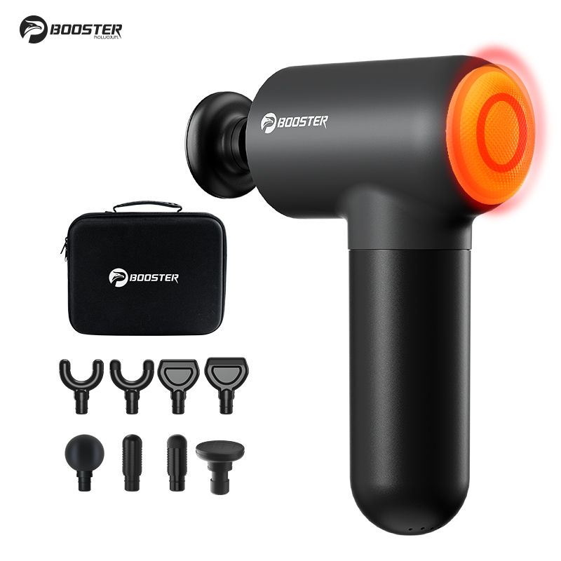 Massage Gun Deep Tissue - ปืนนวดกล้ามเนื้อหลังขนาดเล็กแบบพกพาปืนนวด V3บูสเตอร์ประคบร้อน Alat pijat Badan elektrik