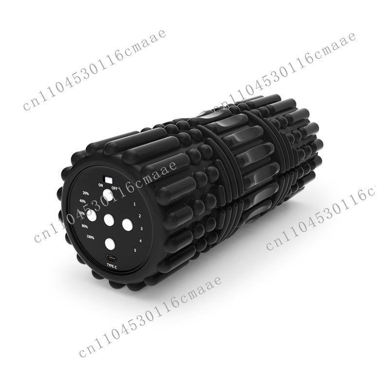 Vibrating Foam Roller - แกนม้วนโฟมสั่นสะเทือน 5 ระดับ สำหรับการออกกำลังกายบำบัดทางกายภาพ ลูกกลิ้งนวดหลัง EVA