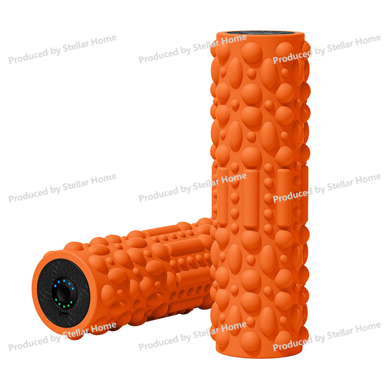 Vibrating Foam Roller - โฟมโรลเลอร์ไฟฟ้ารุ่นใหม่, คอลัมน์โยคะไฟฟ้ายอดนิยม, เครื่องผ่อนคลายกล้ามเนื้อ, ไม้สั่นนวดขาเพื่อความงาม