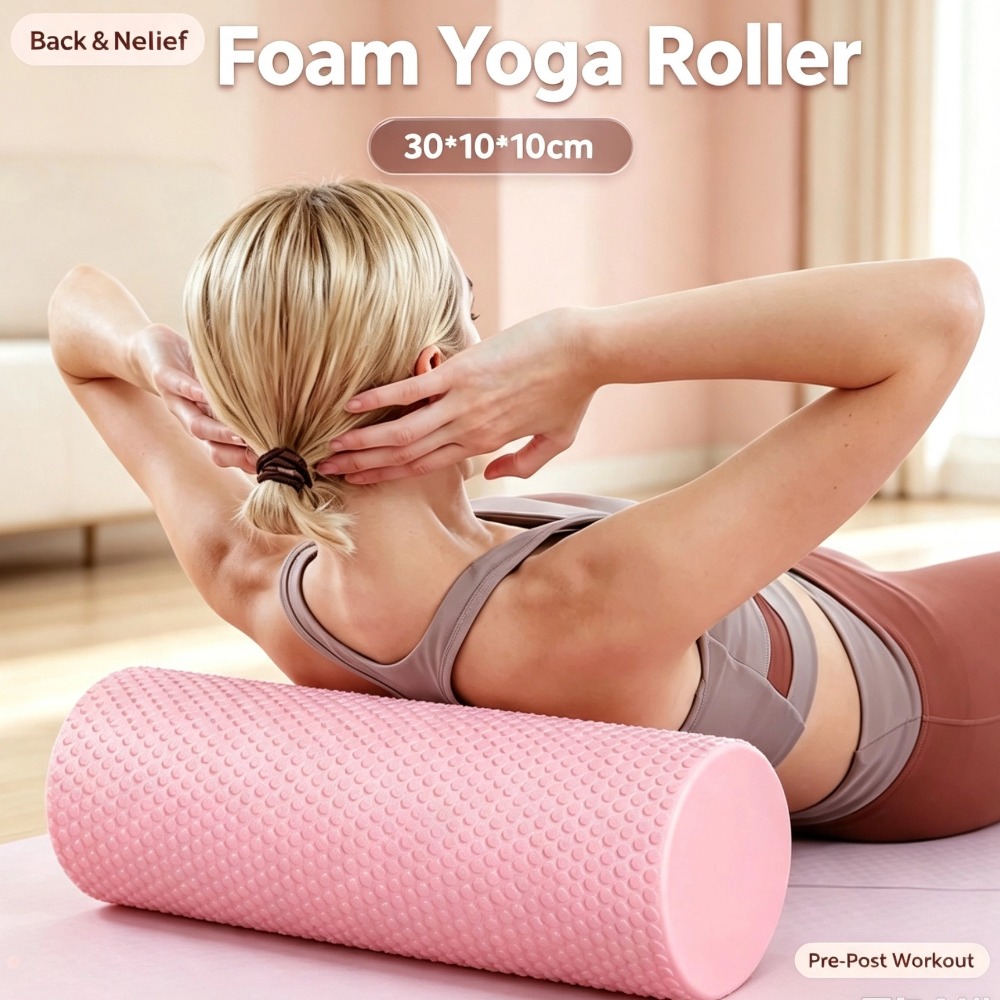 Vibrating Foam Roller - ลูกกลิ้งโยคะโฟม EVA ขนาด 30 ซม. แบบพกพา