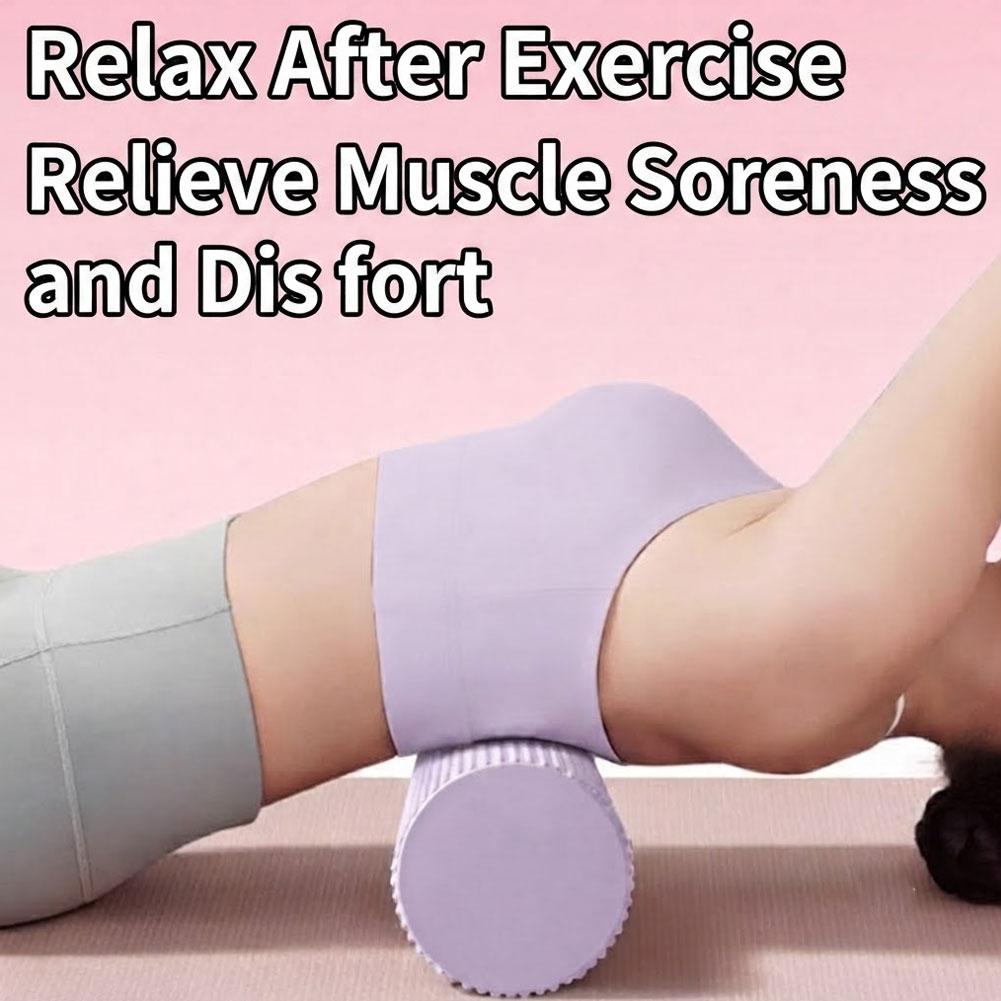 Vibrating Foam Roller - ลูกกลิ้งโฟมโยคะ EVA ความหนาแน่นสูง ลูกกลิ้งโยคะพิลาทิส ลูกกลิ้งโฟมออกกำลังกาย ลูกกลิ้งนวดหลัง