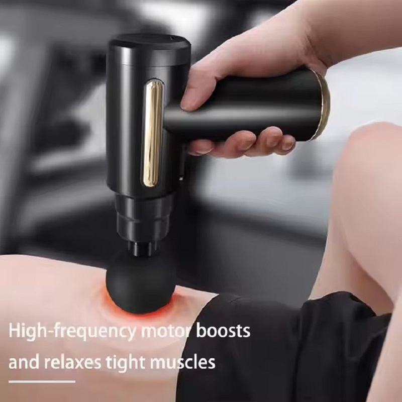 ปืนนวดแบบพกพาสีดำ, เครื่องนวดก - Massage Gun Deep Tissue บทวิจารณ์และราคา