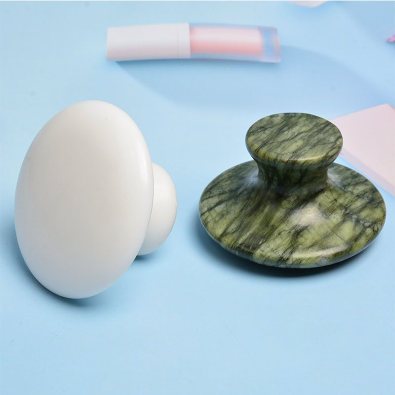 เครื่องนวดหัวเห็ดหยกธรรมชาติขน - Jade Gua Sha Tool บทวิจารณ์และราคา