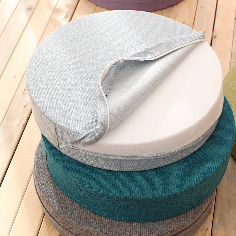 เบาะรองนั่งสมาธิผ้าลินินขนาด 4 - Meditation Cushion Zafu บทวิจารณ์และราคา
