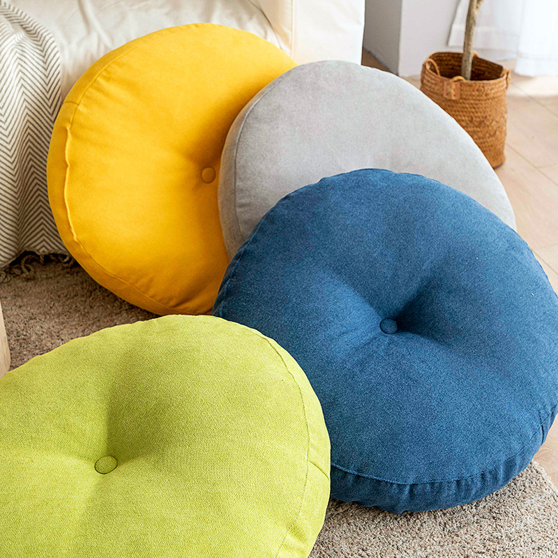 หมอนรองนั่งทรงกลมสีทึบหมอนโยคะ - Meditation Cushion Zafu บทวิจารณ์และราคา