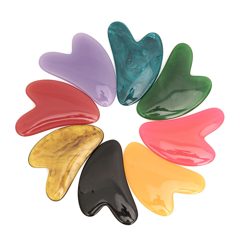 หินกัวซาโรสควอตซ์รูปหัวใจร้อน, - Jade Gua Sha Tool บทวิจารณ์และราคา