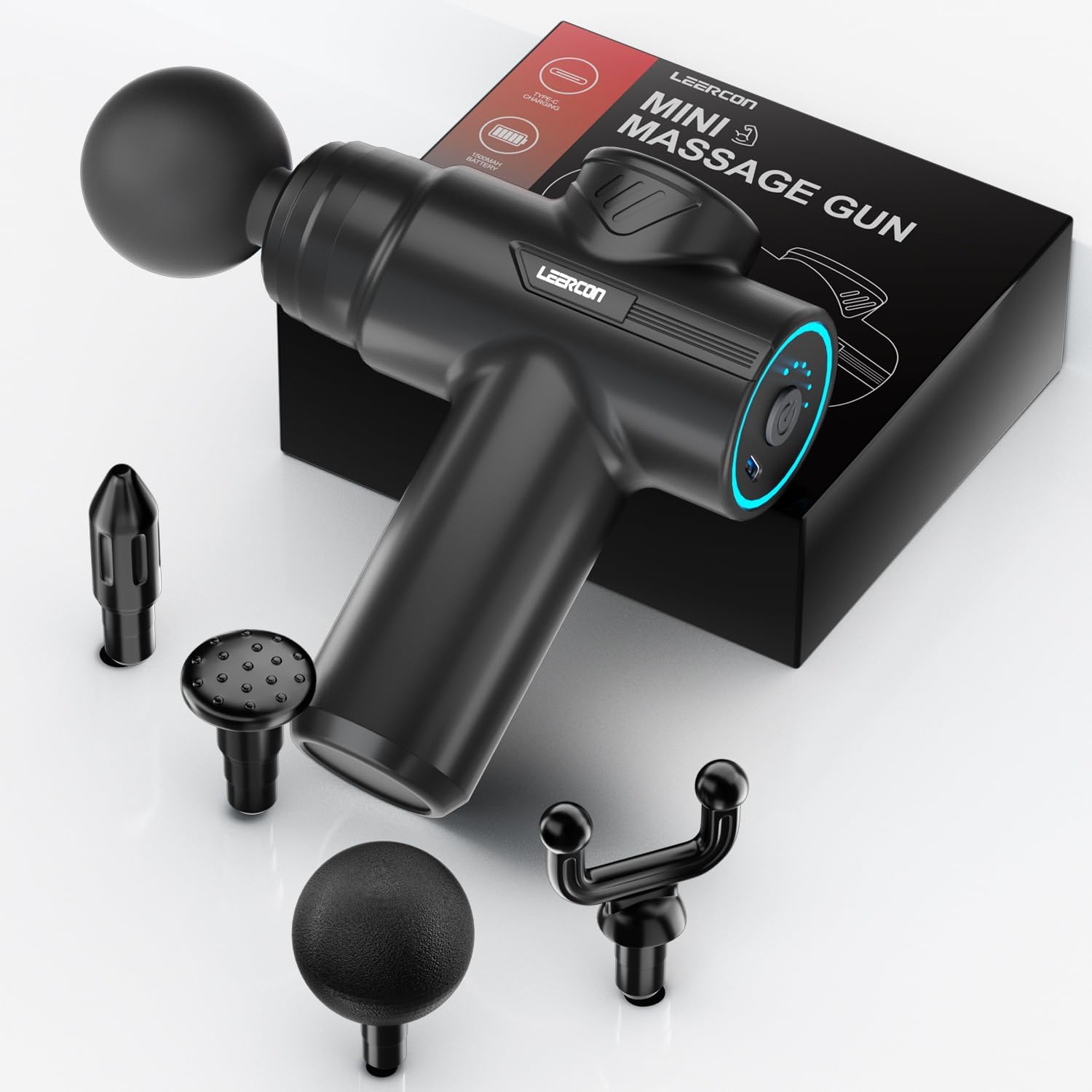 ปืนนวดขนาดเล็ก LEERCON, 6 ระดั - Massage Gun Deep Tissue บทวิจารณ์และราคา