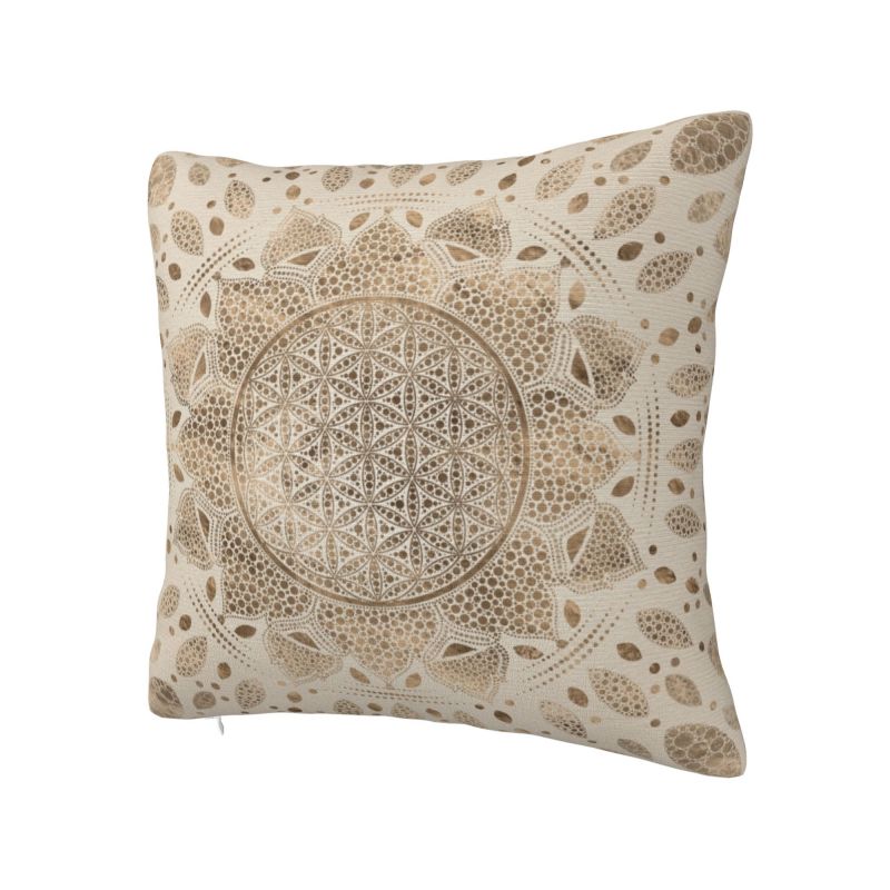 CUSTOM ดอกไม้แห่งชีวิต Lotus D - Meditation Cushion Zafu บทวิจารณ์และราคา