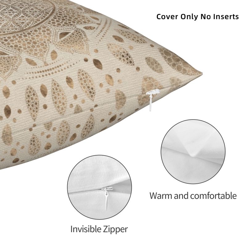 CUSTOM ดอกไม้แห่งชีวิต Lotus D - Meditation Cushion Zafu บทวิจารณ์และราคา