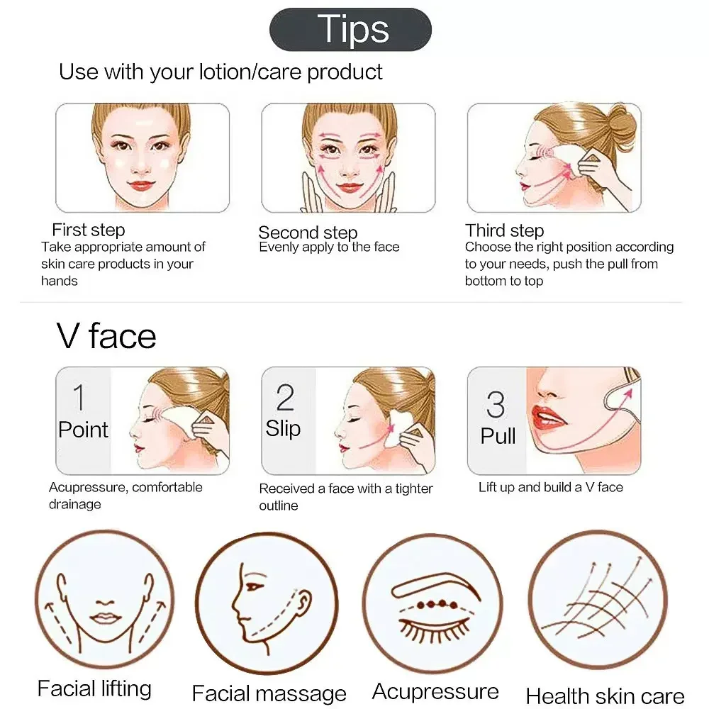 3 ชิ้น Gua Sha Scraper Board R - Jade Gua Sha Tool บทวิจารณ์และราคา