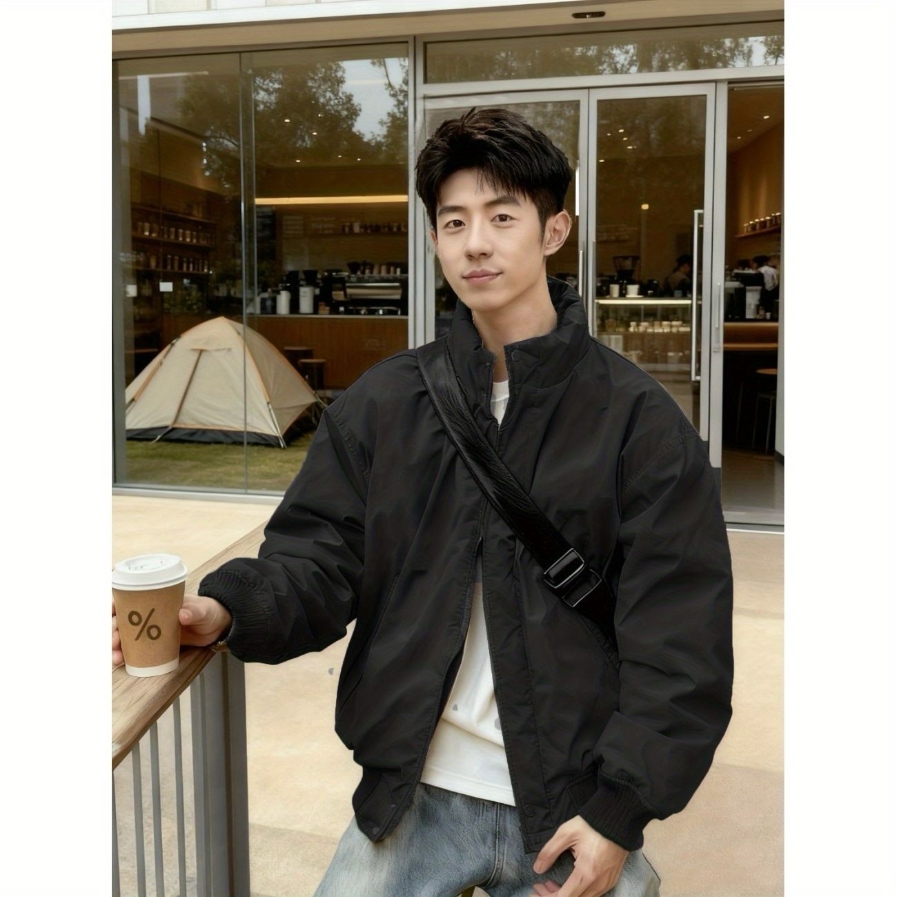เสื้อแจ็คเก็ตผู้ชาย เสื้อโค้ทก - Health Wellness Training บทวิจารณ์และราคา